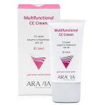 СС-крем защитный SPF20 Multifunctional CC Cream Sand 02, 50 мл. Aravia