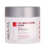 Маска разогревающая для роста волос Pre-Wash Grow Mask, 300 мл. Aravia