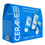 Подарочный набор: крем для рук, крем для ног, крем для лица и тела / Healthy Skin, 75 мл x 2, 100 мл Ceramed