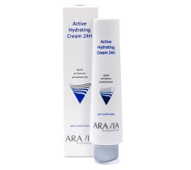 Крем для лица активное увлажнение Active Hydrating Cream 24H 100 мл. Aravia