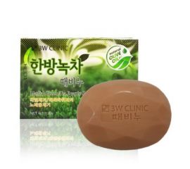 Мыло для лица и тела с экстрактом зеленого чая, 120 гр. 3W Clinic