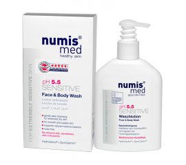 Моющее средство для лица и тела «СЕНСИТИВ рН 5,5», 200 мл. Numis med