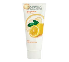 Увлажняющий крем для рук с экстрактом лимона NATURAL TOUCH LEMON MOISTURE HAND CREAM 100 мл. FOODAHOLIC