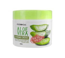 Очищающий крем для лица с экстрактом алоэ ALOE VERA CLEANSING CREAM 300 мл.  FOODAHOLIC