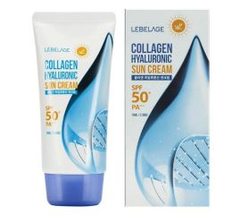 Солнцезащитный крем для лица с коллагеном / Collagen Hyaluronic Sun Cream SPF50+ PA+ 70 мл Lebelage