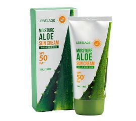 Солнцезащитный крем для лица с экстрактом алоэ / Moisture Aloe Sun Cream SPF50+PA+ 70 мл Lebelage
