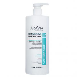 Бальзам-кондиционер для объёма тонким и склонным к жирности волосам, Volume Save Conditioner 1000 мл. Aravia