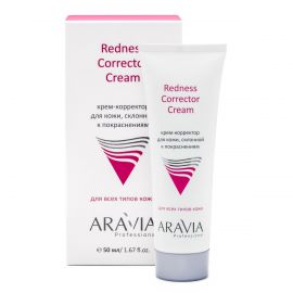 Крем-корректор для кожи лица, склонной к покраснениям Redness Corrector Cream 50 мл. Aravia