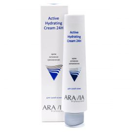 Крем для лица активное увлажнение Active Hydrating Cream 24H 100 мл. Aravia