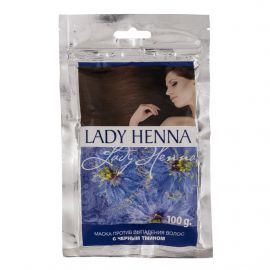 Маска против выпадения волос с чёрным тмином, 100 гр. Lady Henna