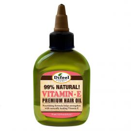 Натуральное премиальное масло для волос с витамином Е 99% Natural Vitamin-E 75 мл. Difeel
