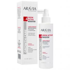 Спрей-активатор для роста волос укрепляющий и тонизирующий, Grow Active Booster, 150 мл. Aravia
