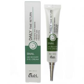 Крем для век антивозрастной с муцином улитки, Daily Time Return Age Recovery Eye Cream Snail 40 мл. Ekel