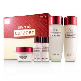Набор для подтяжки лица с коллагеном. Collagen Skin Care 3 Items Set. 3W Clinic
