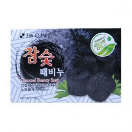 Мыло для лица и тела с бамбуковым углем Charcoal Beauty Soap 120 гр. 3W CLINIC