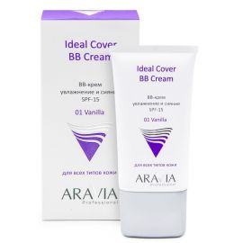 BB-крем увлажняющий SPF15 Ideal Cover BB-Cream Vanilla 01, 50 мл. Aravia