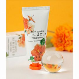 Крем для рук с экстрактом гибискуса Secret Garden Hibiscus Hand Cream 100 мл. Jigott