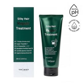 Безсульфатный восстанавливающий бальзам для волос Silky Hair Repair Treatment 200 мл. Trimay