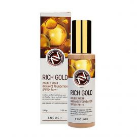 Тональная основа с эффектом сияния №13, Rich Gold Double Wear Radiance Foundation SPF 50, 100 мл. Enough