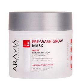 Маска разогревающая для роста волос Pre-Wash Grow Mask, 300 мл. Aravia