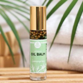 Травяной масляный бальзам с лемонграссом от тошноты и головной боли Herbal Oil Balm Lemongrass 10 г Coco Blues