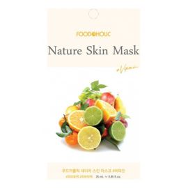 Тканевая маска для лица с витаминами NATURE SKIN MASK #VITAMIN 5 шт. х 25 гр. FOODAHOLIC