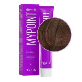Гель-краска для волос тон в тон Mypoint 7.8/ Блондин коричневый, безаммиачная 60 мл. TEFIA