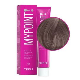 Перманентная крем-краска для волос Mypoint 7.17/ Блондин пепельно-фиолетовый 60 мл TEFIA