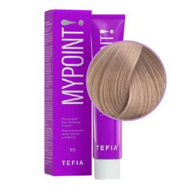 Гель-краска для волос тон в тон Mypoint 9.87/ Очень светлый блондин коричнево-фиолетовый, безаммиачная 60 мл TEFIA