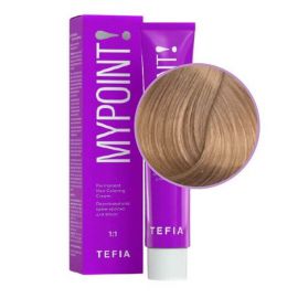 Гель-краска для волос тон в тон Mypoint 9.8/ Очень светлый блондин коричневый, безаммиачная 60 мл TEFIA