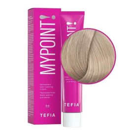 Перманентная крем-краска для волос Mypoint 10.1 / Экстра светлый блондин пепельный 60 мл TEFIA