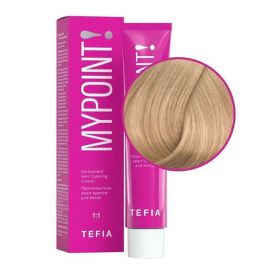 Перманентная крем-краска для волос Mypoint 10.37 / Экстра светлый блондин золотисто-фиолетовый 60 мл TEFIA
