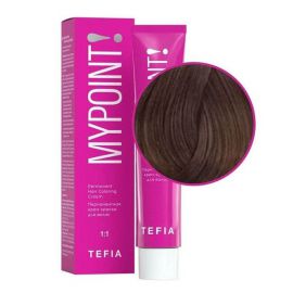 Перманентная крем-краска для волос Mypoint 6.8/ Темный блондин коричневый 60 мл TEFIA