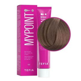 Перманентная крем-краска для волос Mypoint 7.87/ Блондин коричнево-фиолетовый 60 мл TEFIA