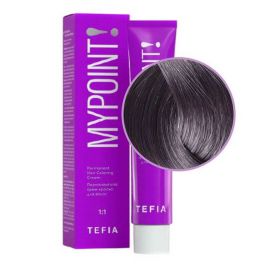 Гель-краска для волос тон в тон Mypoint 7.17/ Блондин пепельно-фиолетовый, безаммиачная 60 мл TEFIA