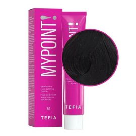 Перманентная крем-краска для волос Mypoint 1.0 / черный 60 мл TEFIA