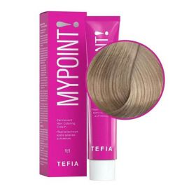 Перманентная крем-краска для волос Mypoint 9.1/ Очень светлый блондин пепельный 60 мл TEFIA