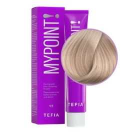 Гель-краска для волос тон в тон Mypoint 10.87/ Экстра светлый блондин коричнево-фиолетовый, безаммиачная 60 мл TEFIA