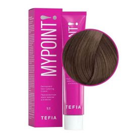 Перманентная крем-краска для волос Mypoint 7.81/ Блондин коричнево-пепельный 60 мл TEFIA