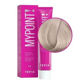Перманентная крем-краска для волос Mypoint 10.17 / Экстра светлый блондин пепельно-фиолетовый 60 мл TEFIA