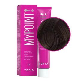 Перманентная крем-краска для волос Mypoint 5.1/ Светлый брюнет пепельный 60 мл TEFIA