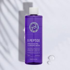 Очищающая вода для лица с пептидами / 8 Peptide Sensation Pro Cleansing Water 500 мл Enough