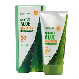 Солнцезащитный крем для лица с экстрактом алоэ / Moisture Aloe Sun Cream SPF50+PA+ 70 мл Lebelage