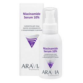 Сыворотка для лица против несовершенств с ниацинамидом и цинком / Niacinamide Serum 10%, 100 мл Aravia