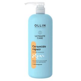 Восстанавливающий шампунь для волос с церамидами / Ultimate Care, 1000 мл Ollin