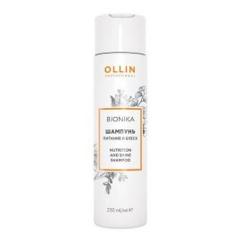 Шампунь для волос «Питание и блеск» / BioNika 250 мл Ollin