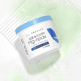 Магниевая соль с пеной с мятой и лавандой / Salt & Foam Mg-Relax 550 мл/730 г Aravia
