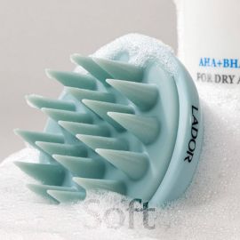 Массажер для мытья волос и кожи головы / Dermatical Shampoo Brush голубой Lador