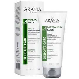 Минеральная маска для чувствительной кожи головы / Mineral Clay Mask 200 мл Aravia