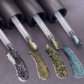 Топ с шиммером №107 Gold, золотой шиммер, 10 мл. IQ Beauty